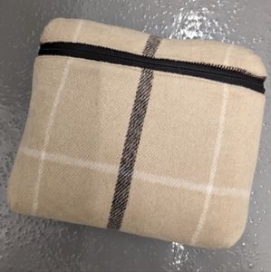 BEIS Plaid Collection Poncho with Storage Bag